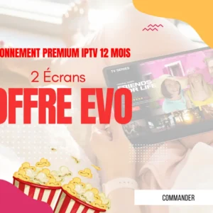 Abonnement Premium IPTV 12 mois (2 Écrans) 